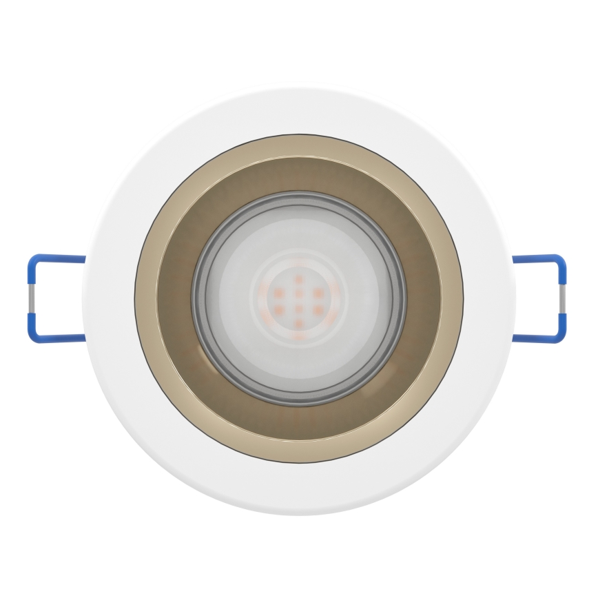 Eglo - Ρυθμιζόμενο εντοιχισμένο LED φωτιστικό οροφής για μπάνιο LED/4,8W/230V 2700/4000/6500K IP44 λευκό/χρυσό