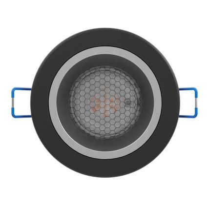 Eglo - LED RGBW Ρυθμιζόμενο χωνευτό φωτιστικό μπάνιου LED/4,8W/230V 2700-6500K IP44 μαύρο