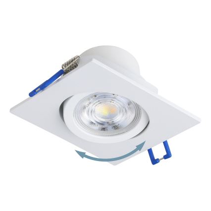 Eglo - Σετ 3x ρυθμιζόμενα χωνευτά LED φωτιστικά LED/6,4W/230V 8,8x8,8 cm λευκά