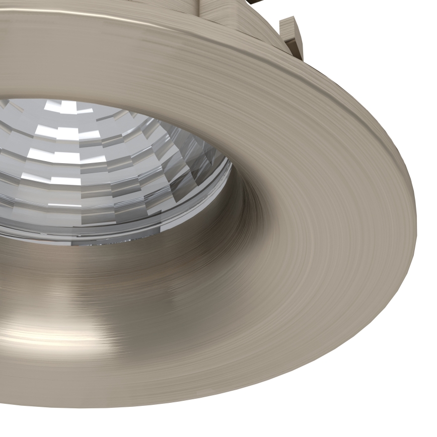 Eglo - Σετ 3 τεμ. ρυθμιζόμενα εντοιχιζόμενα φωτιστικά οροφής LED/6,4W/230V διάμ. 8,8 εκ. ματ χρώμιο