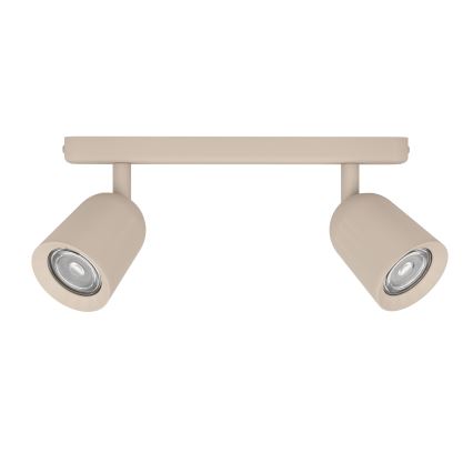 Eglo - Φωτιστικό σποτ οροφής 2xGU10/10W/230V μπεζ