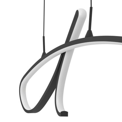 Eglo - LED πολυέλαιος με καλώδιο ανάρτησης LED/20W/230V 2700/4000/6500K μαύρο