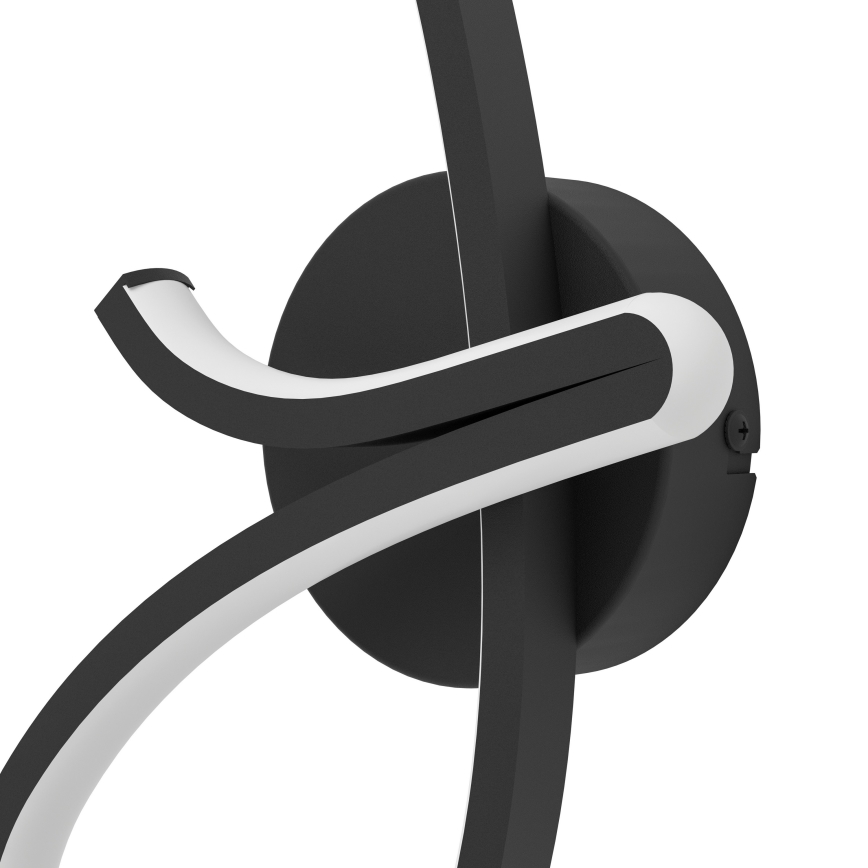 Eglo - Επιτοίχιο φωτιστικό LED/12W/230V 2700/4000/6500K μαύρο