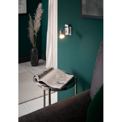 Eglo - LED φωτιστικό με βύσμα 1xGU10/2,8W/230V ματ χρώμιο