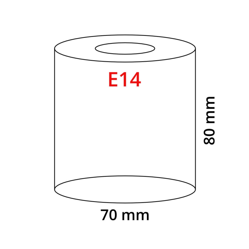 EGLO 90255 - Γυάλινο αμπαζούρ MY CHOICE E14 διάμετρος 7 cm καφέ