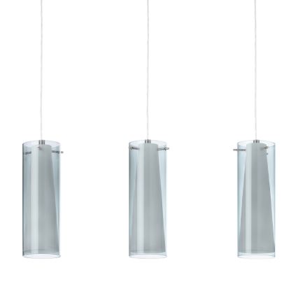 EGLO - Κρεμαστό φωτιστικό 3xE27/60W καπνιστό