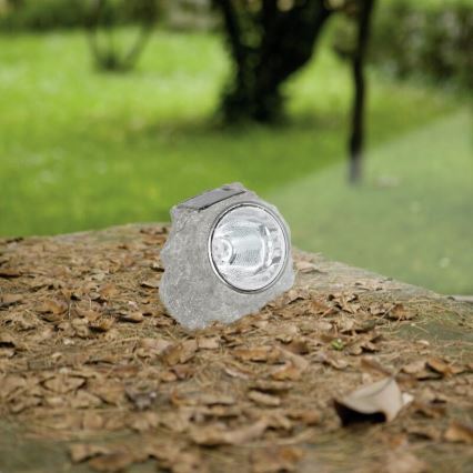 Eglo 90494 - Ηλιακό φωτιστικό πέτρα 4xLED/0,06W/1xAA IP44