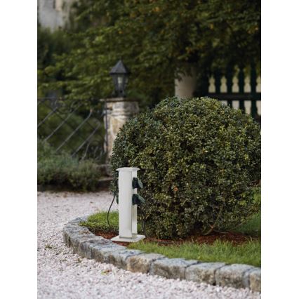 EGLO - Στήλη υποδοχής πρίζας εξωτερικού χώρου πράσινο SCHUKO IP44