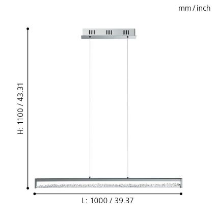 EGLO - Πολύφωτο LED σε σχοινί 6xLED/6W/230V