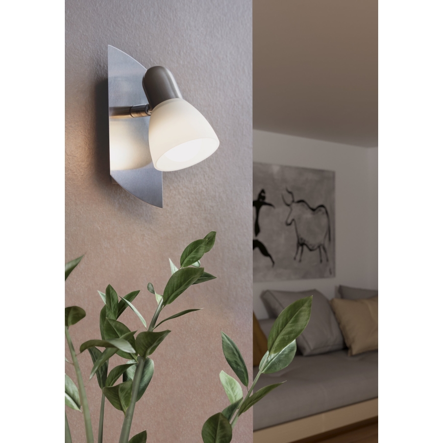 EGLO - Φωτιστικό σποτ 1xE14/40W ματ νίκελ / σατινέ