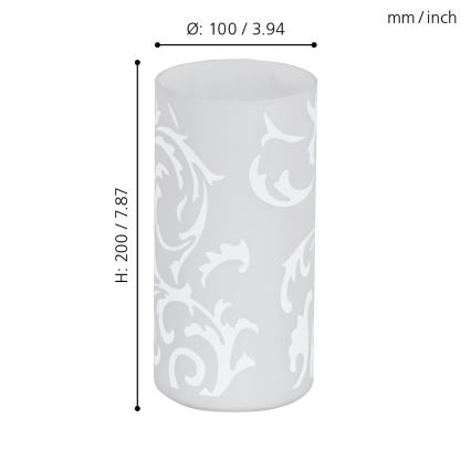 EGLO - Επιτραπέζιο φωτιστικό 1xE14/60W/230V λευκό