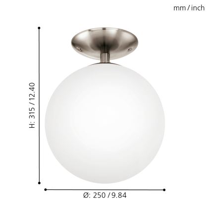 EGLO - Φωτιστικό οροφής 1xE27/60W διάμετρος 25 cm