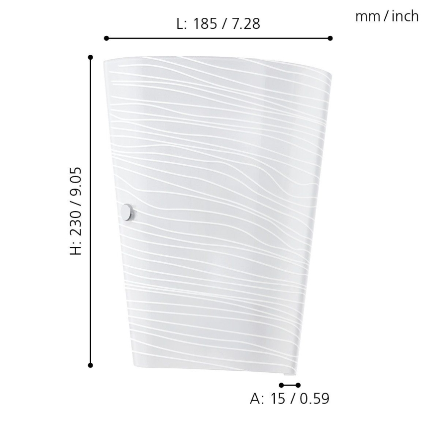 Eglo - Επιτοίχιο φωτιστικό 1xE27/60W/230V