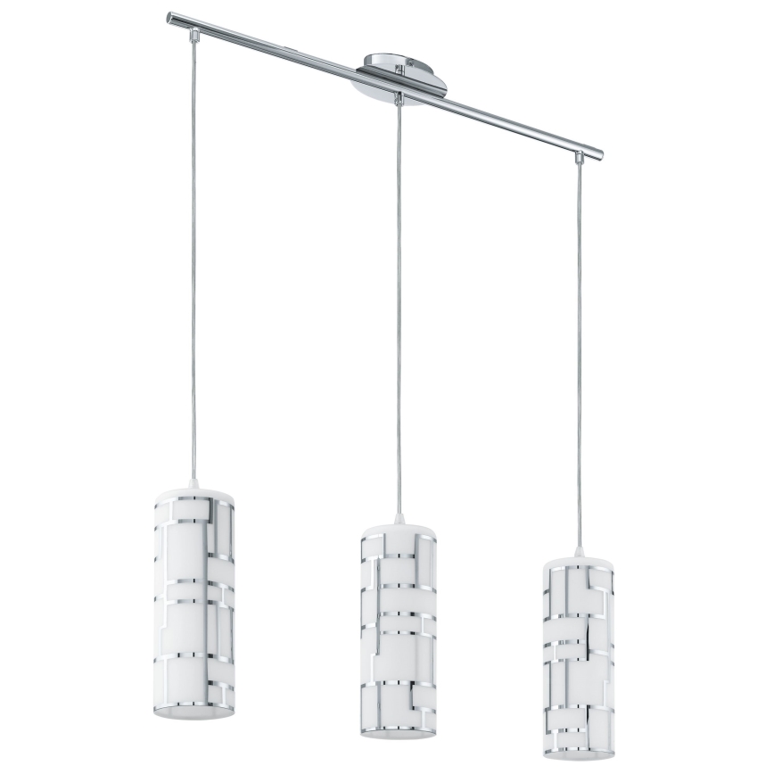 Eglo - Κρεμαστό φωτιστικό οροφής ράγα 3xE27/60W/230V