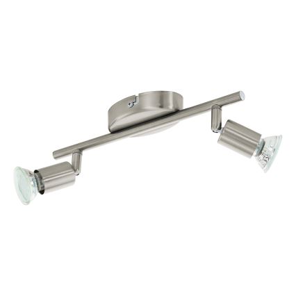 Eglo - Φωτιστικό σποτ LED 2xGU10/2,8W/230V