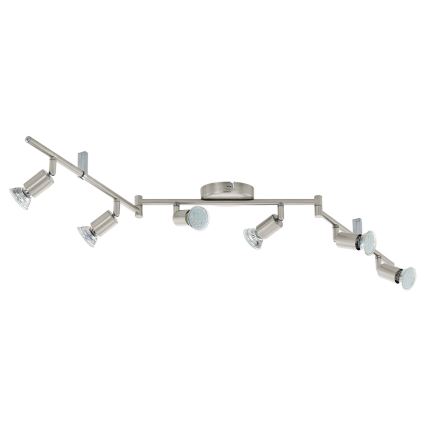 Eglo - Φωτιστικό σποτ LED 6xGU10-LED/2,8W/230V