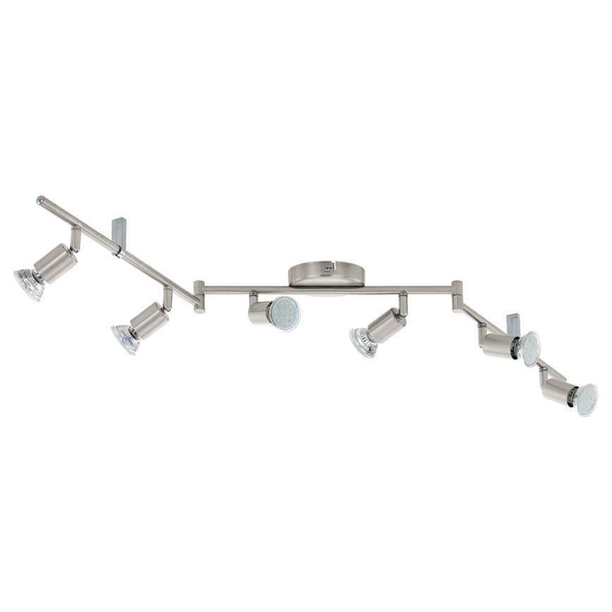 Eglo - Φωτιστικό σποτ LED 6xGU10-LED/2,8W/230V