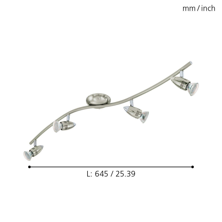Eglo - Φως σποτ LED 4xGU10/3W/230V