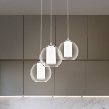 Eglo 92762 - Κρεμαστό φωτιστικό με καλώδιο BOLSANO 3xE27/60W