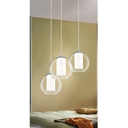 Eglo 92762 - Κρεμαστό φωτιστικό με καλώδιο BOLSANO 3xE27/60W