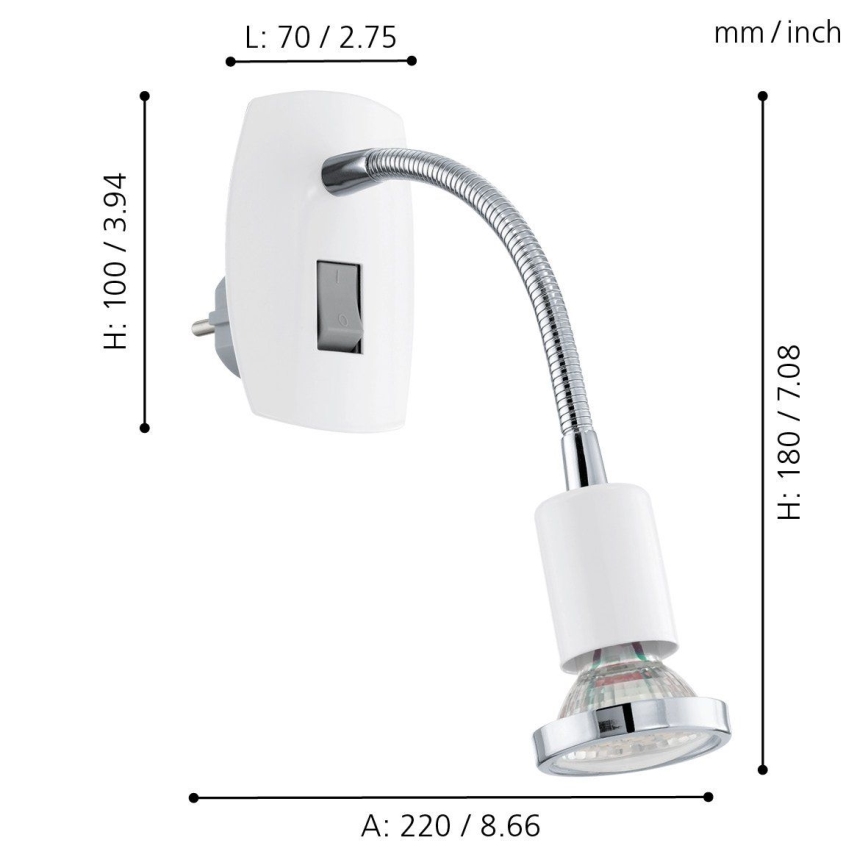 EGLO - Φως σποτ LED 4 1xGU10/2,5W LED