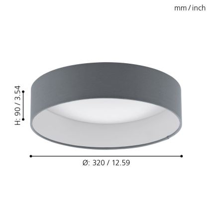 Eglo - Φως οροφής LED LED/12W/230V