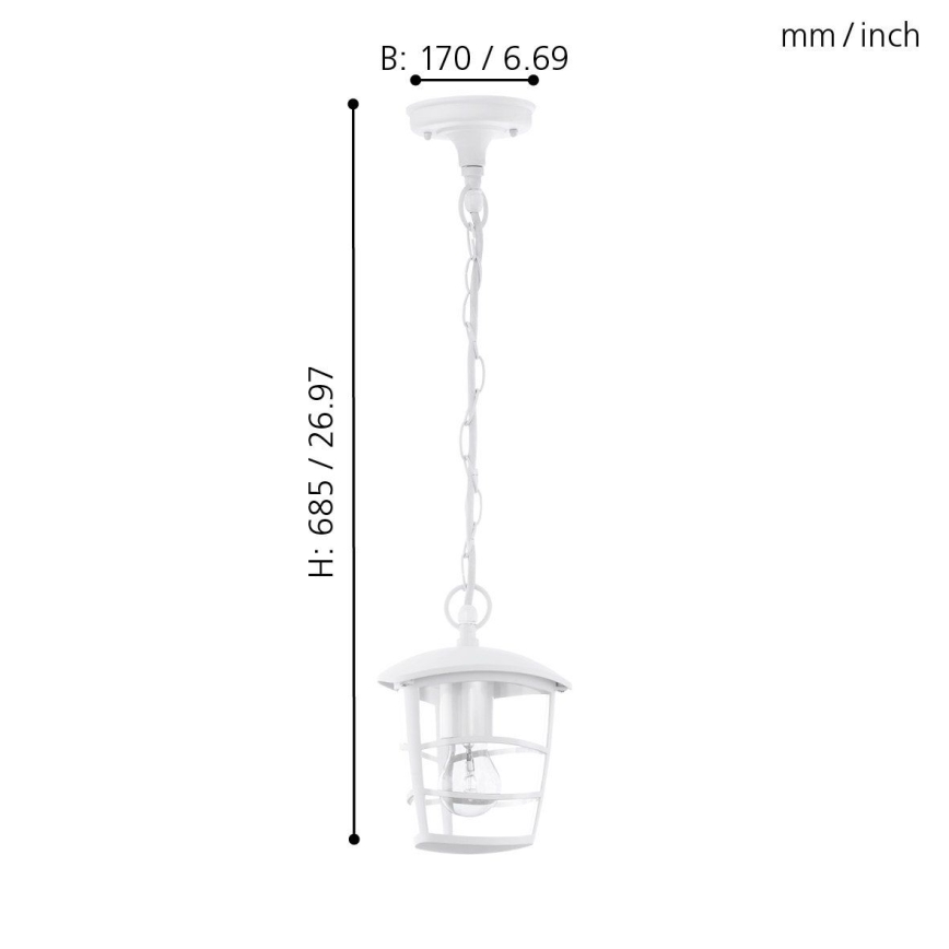 Eglo - Πολύφωτο εξωτερικού χώρου LED 1xE27/8,5W/230V IP44