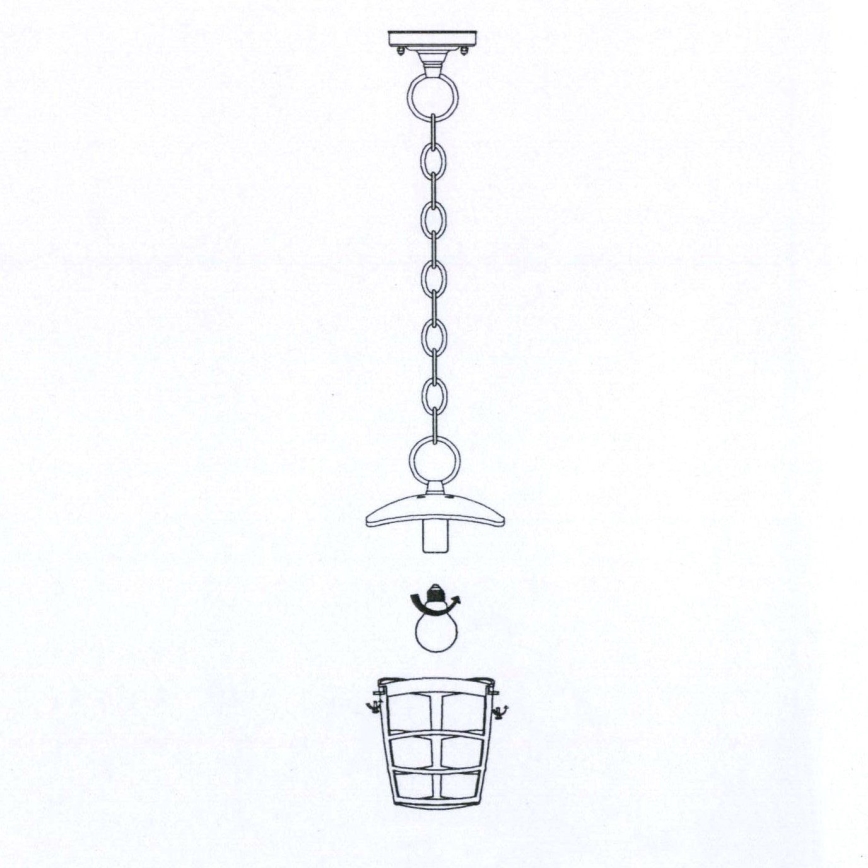 Eglo - Πολύφωτο εξωτερικού χώρου LED 1xE27/8,5W/230V IP44