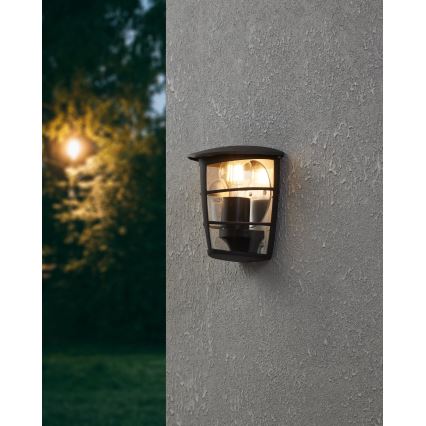 Eglo - Φως τοίχου εξωτερικού χώρου 1xE27/60W/230V IP44