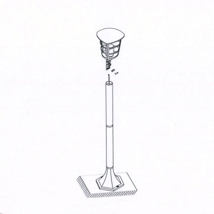 Eglo - LED φωτιστικό εξωτερικού χώρου 1xE27/8,5W/230V IP44 μαύρο