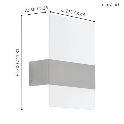 Eglo - Φως LED εξωτερικού χώρου 2xLED/2,5W/230V IP44