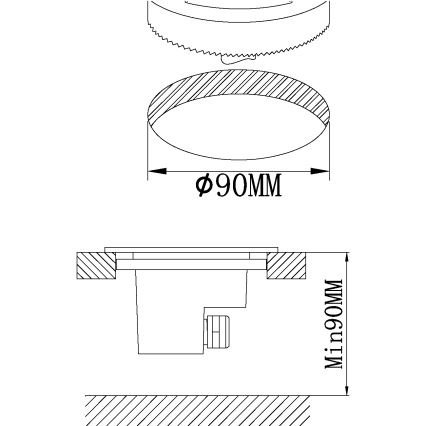 Eglo - Φωτιστικό δρόμου εξωτερικού χώρου LED LED/2,5W/230V IP67