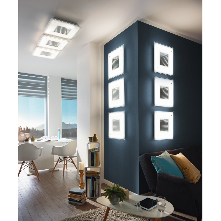 Eglo 93659 - Φωτιστικό οροφής LED LICOSA LED/24W + LED/2,6W + τηλεχειριστήριο