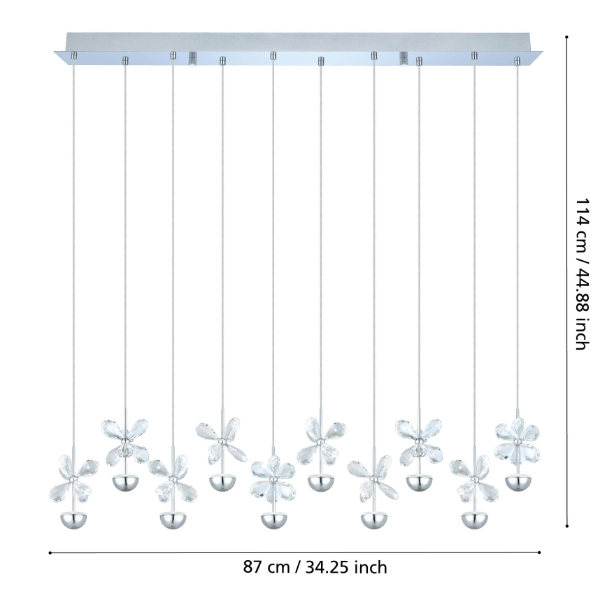 Eglo - Κρεμαστό φωτιστικό LED με καλώδιο LED/25W/230V