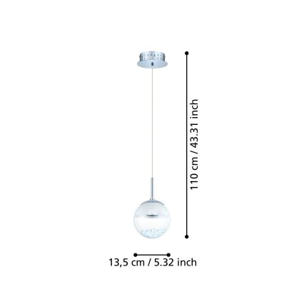 Eglo - Κρεμαστό φωτιστικό LED/5W/230V