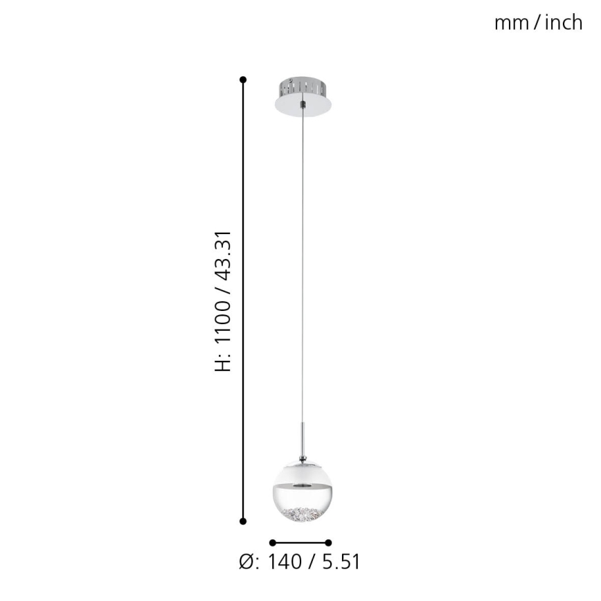 Eglo - Κρεμαστό φως LED 1 1xLED/5W/230V
