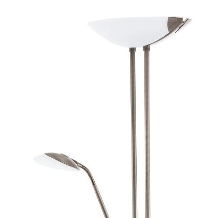 Eglo - LED Ρυθμιζόμενο επιδαπέδιο φωτιστικό LED/20W + LED/2,5W μπρονζέ