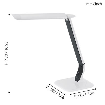 Eglo - LED με dimmer lampa LED/6W/230V