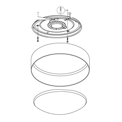 Eglo - Φως οροφής LED LED/12W/230V