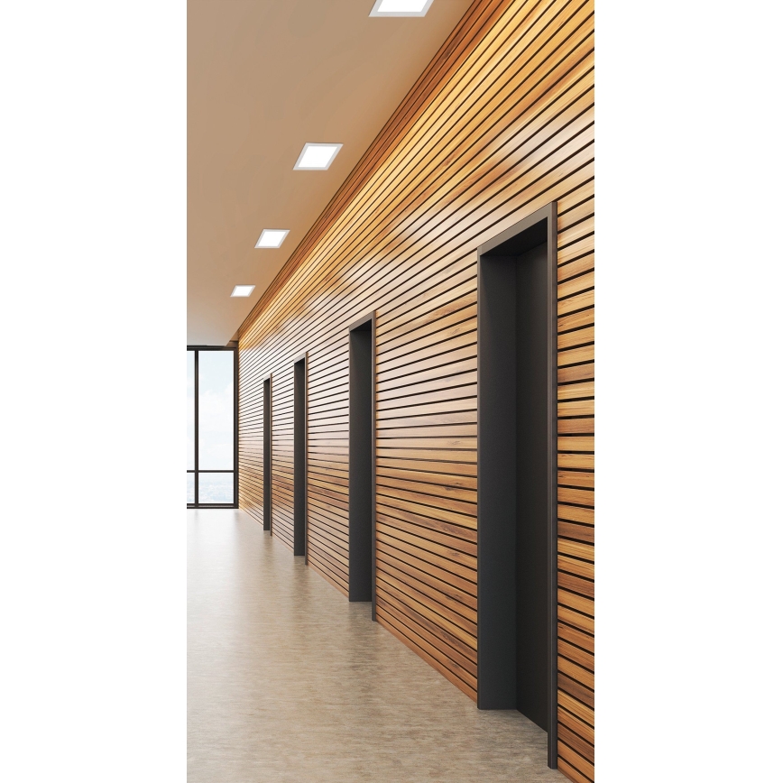 Eglo 94061 - εντοιχιζόμενο φωτιστικό οροφής LED FUEVA 1 LED/10,95W/230V 17x17 cm