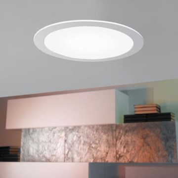 Eglo 94064 - LED Ρυθμιζόμενο εντοιχισμένο φωτιστικό οροφής FUEVA 1 LED/16,47W/230V διάμ. 22,5 cm