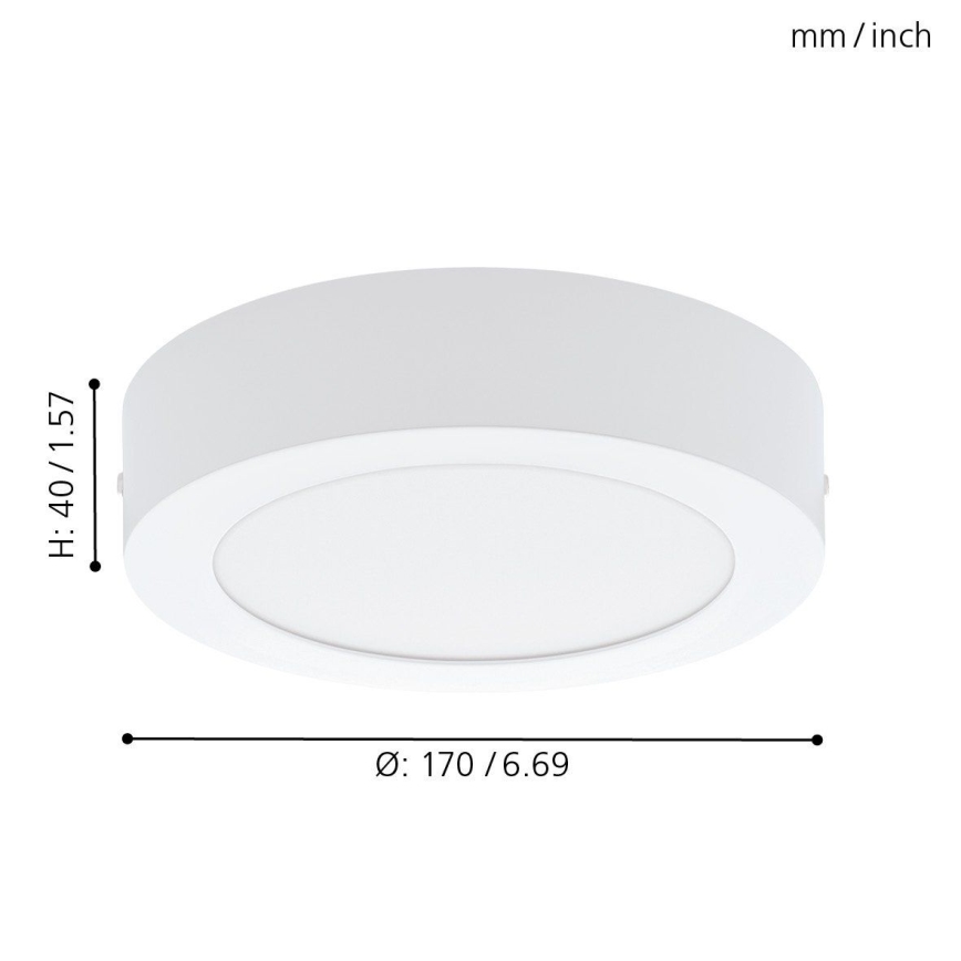 Eglo 94072 - Φωτιστικό οροφής LED FUEVA 1 LED/10,89W/230V Ø 17 εκ.