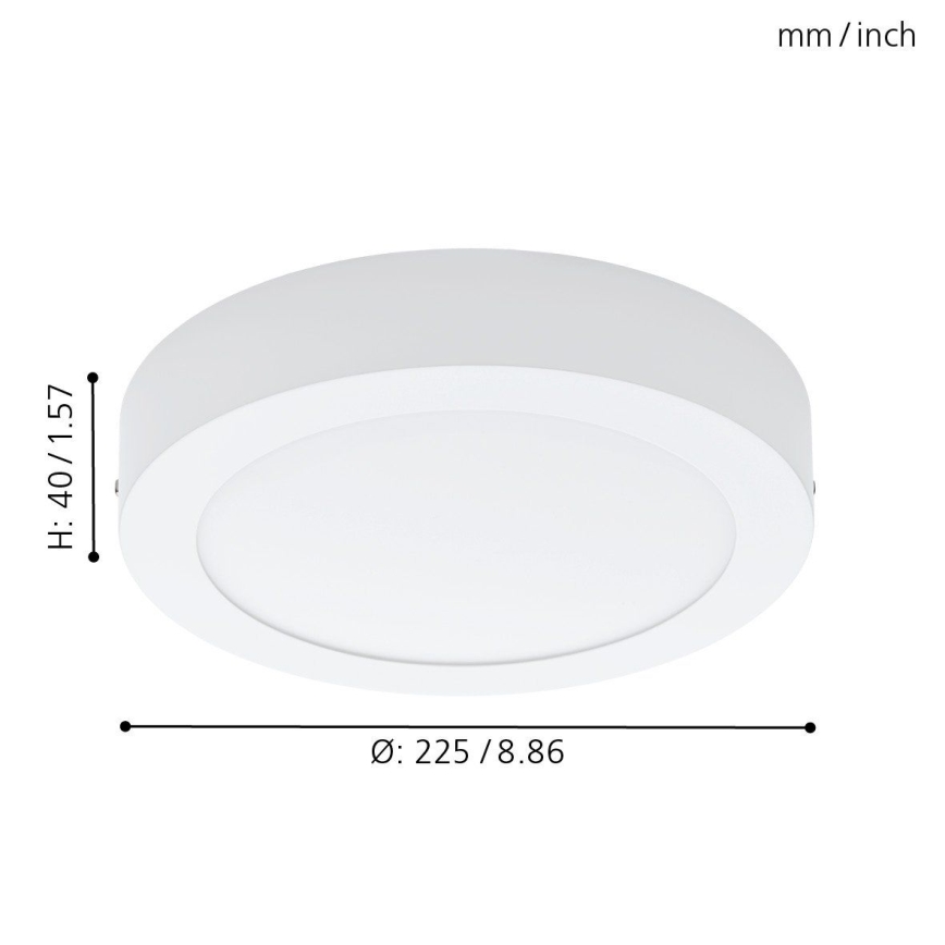 Eglo 94075 - Φωτιστικό οροφής LED FUEVA 1 LED/16,47W/230V pr. 22,5 cm