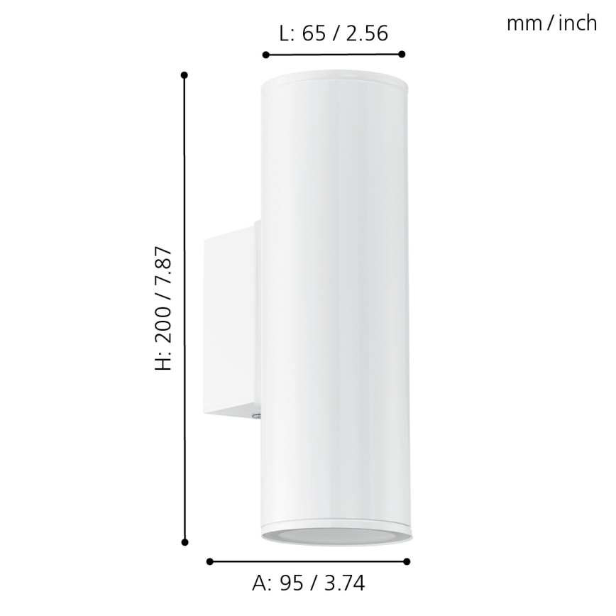 Eglo - Φως LED εξωτερικού χώρου 2xGU10/3W/230V IP44