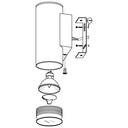 Eglo - Φως LED εξωτερικού χώρου 1xGU10/3W/230V IP44