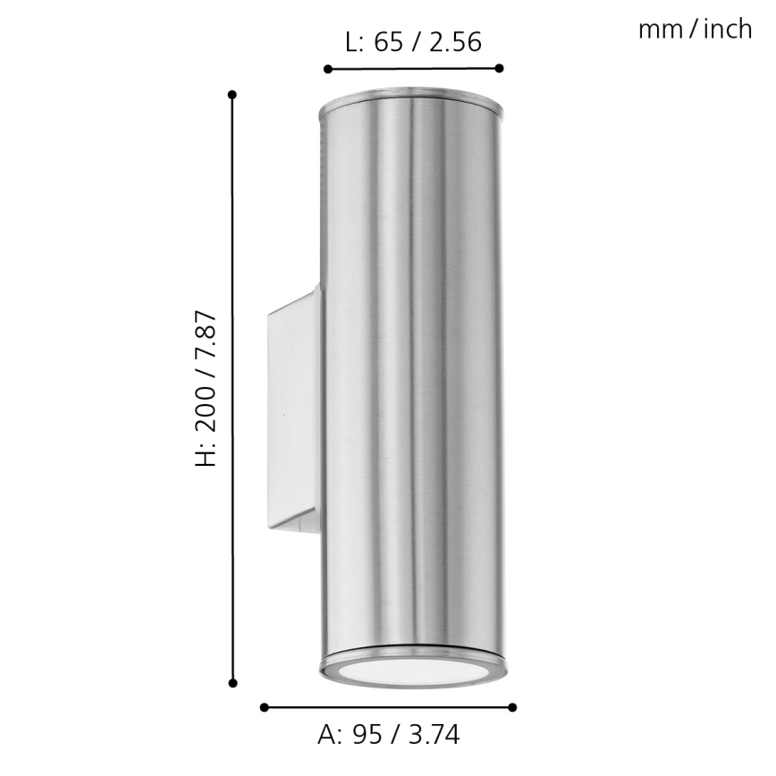Eglo - Φως LED εξωτερικού χώρου 2xGU10/3W/230V IP44