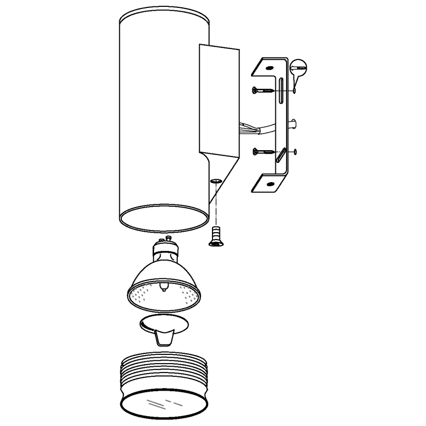 Eglo - Φως LED εξωτερικού χώρου 2xGU10/3W/230V IP44