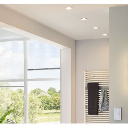 Eglo - Σετ 3x LED εντοιχισμένο φωτιστικό οροφής PENETO 1xGU10-LED/3W/230V
