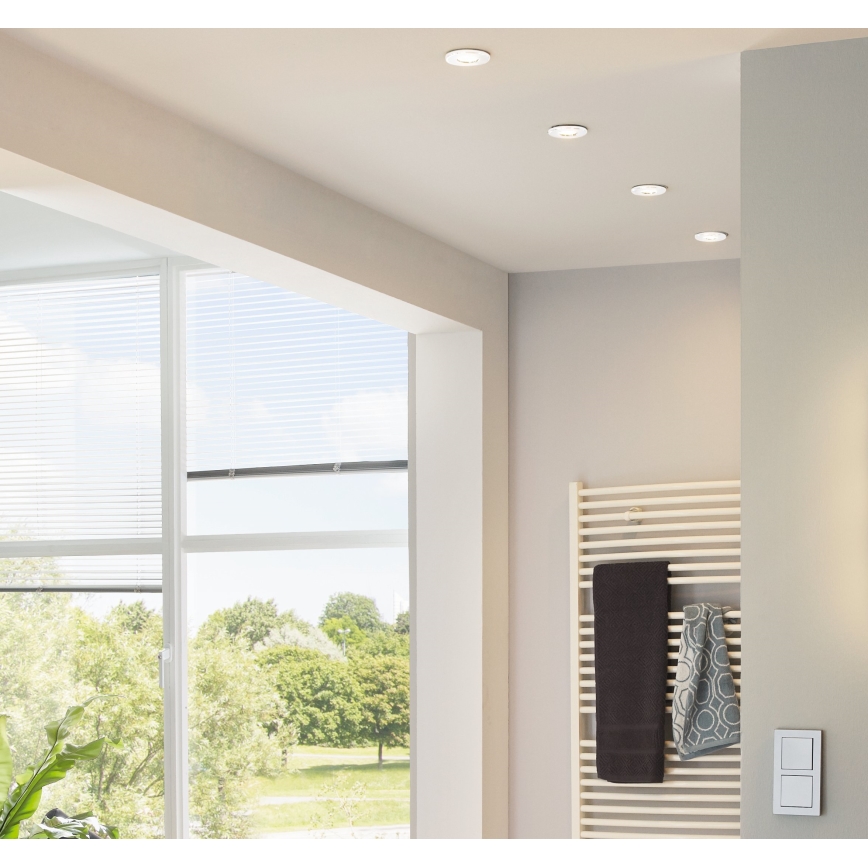 Eglo - Σετ 3x LED εντοιχισμένο φωτιστικό οροφής PENETO 1xGU10-LED/3W/230V