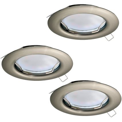 Eglo - ΣΕΤ 3x Κρεμαστό φως οροφής LED PENETO 3xGU10-LED/3W/230V